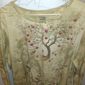 Basic Editions Floral Long Sleeve Top